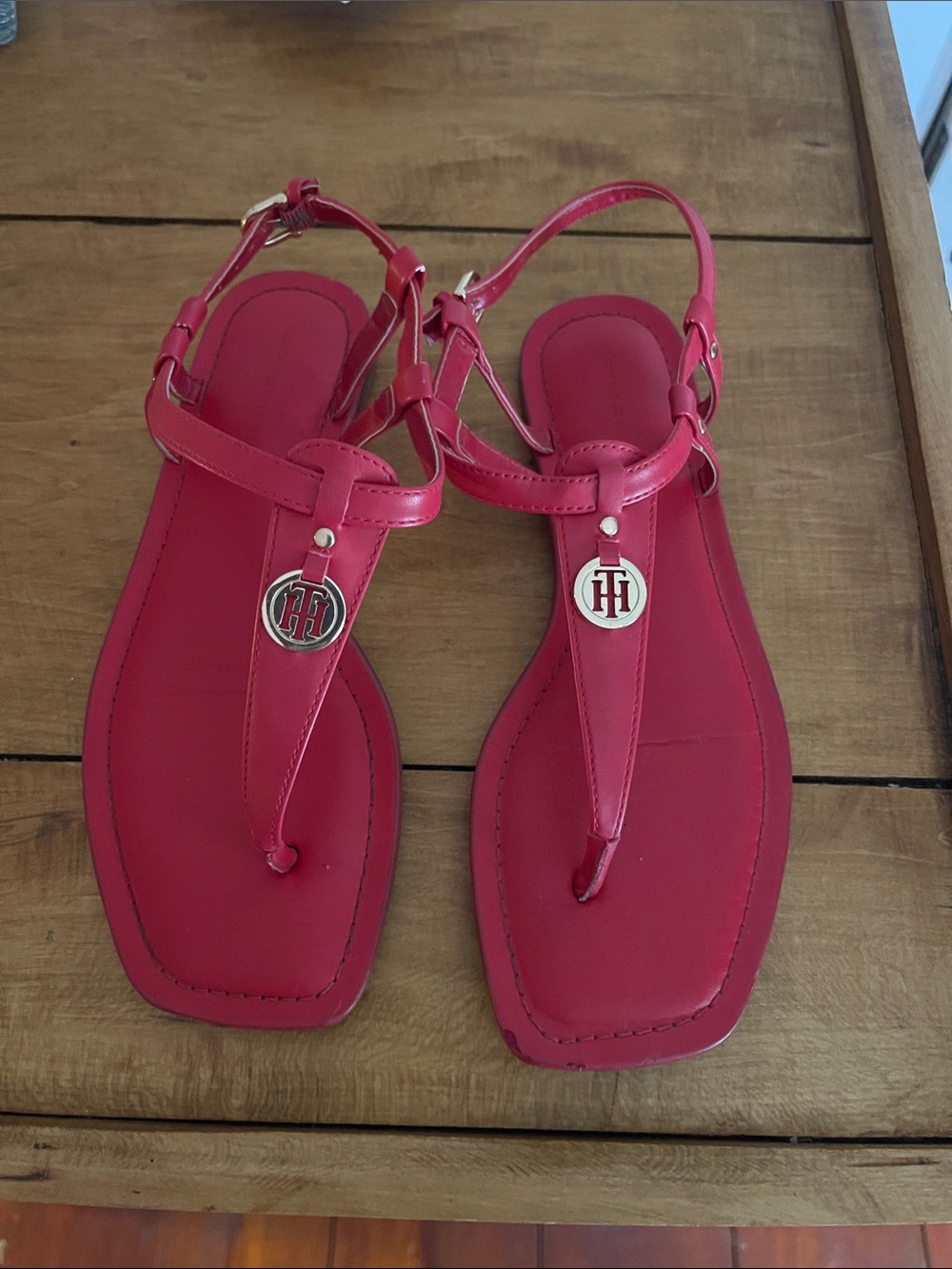 Tommy Red Sandals 8M